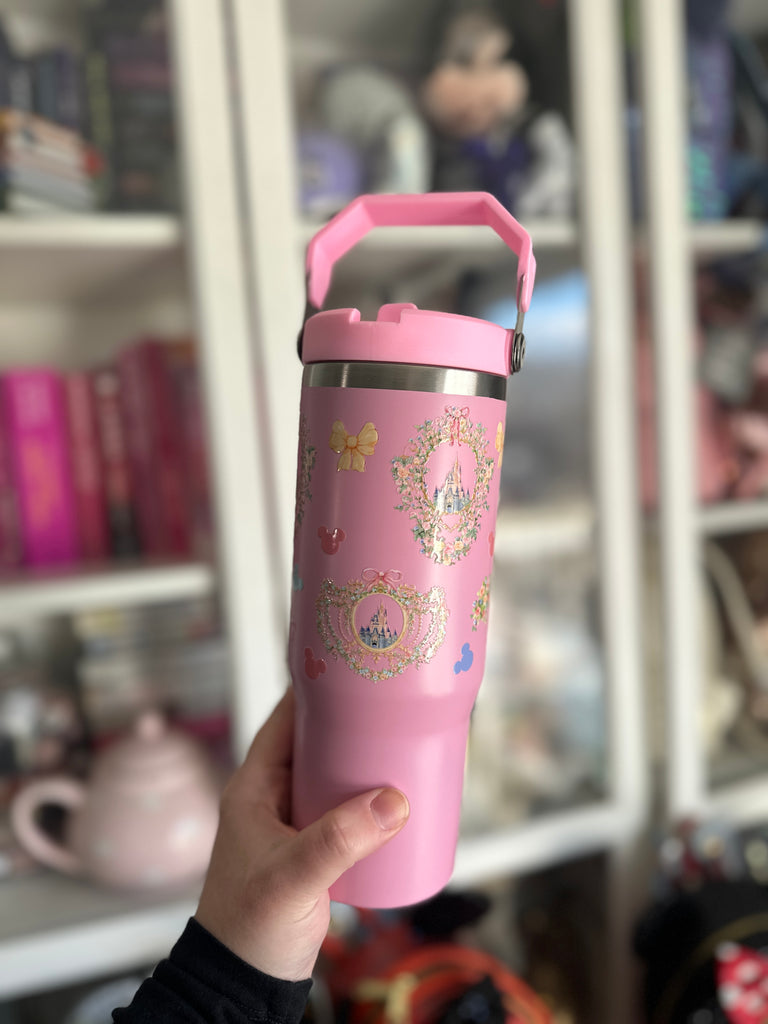 RTS Light Pink 30 oz Tumbler w/ Dreamy All Around