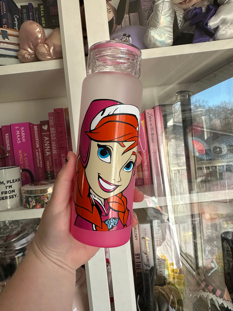 RTS Glass Ombre Water Bottle w/ Princess