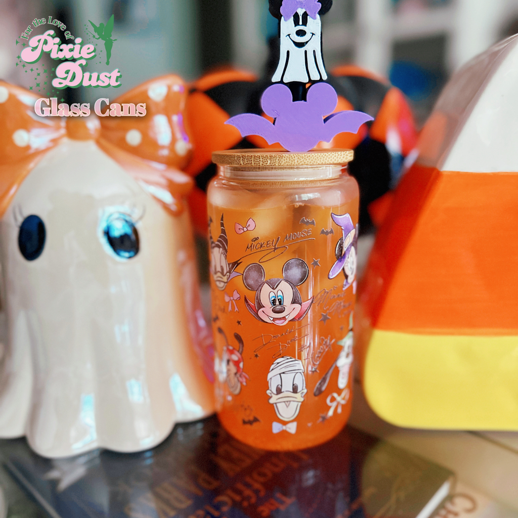 Halloween Sensational Six Autographs on 16 oz Glass Can