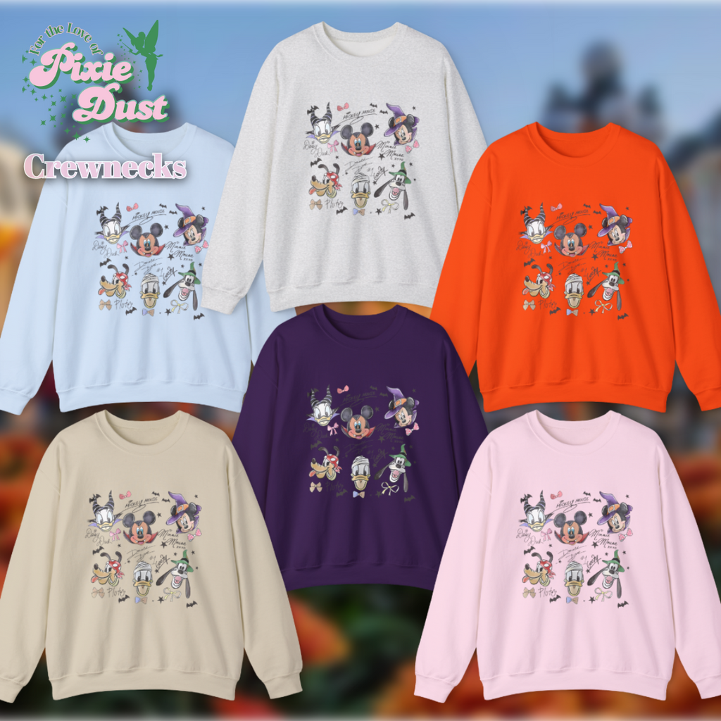 Halloween Sensational Six Autographs Inspired Unisex Heavy Blend Crewneck Sweatshirt