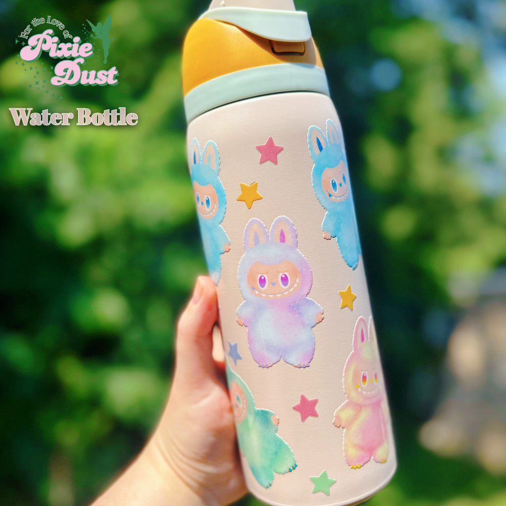 Cute Monster Inspired 32 oz Sip Stainless Steel Water Bottle