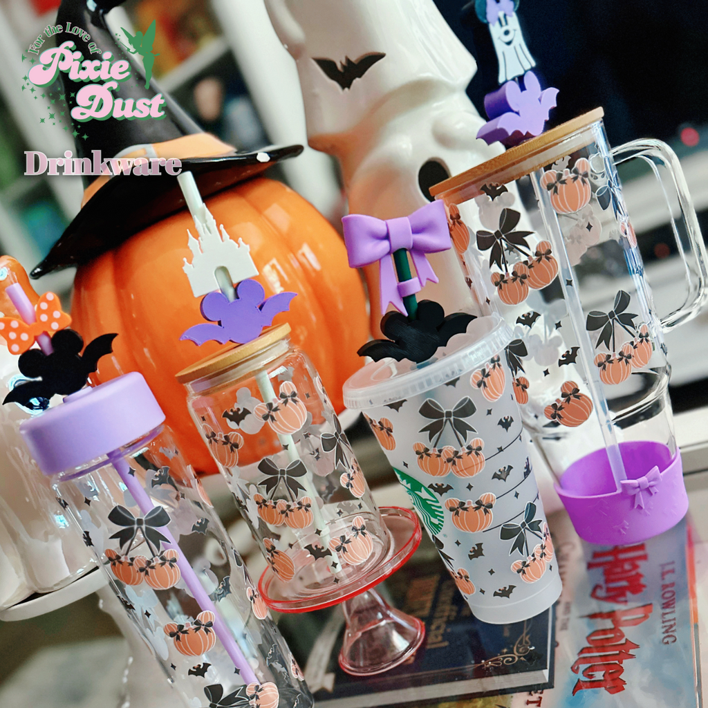 Pumpkin Cherries Inspired Reusable Drinkware