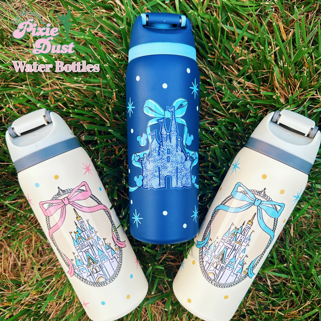 Coquette Castles Inspired 32 oz Sip Stainless Steel Water Bottle