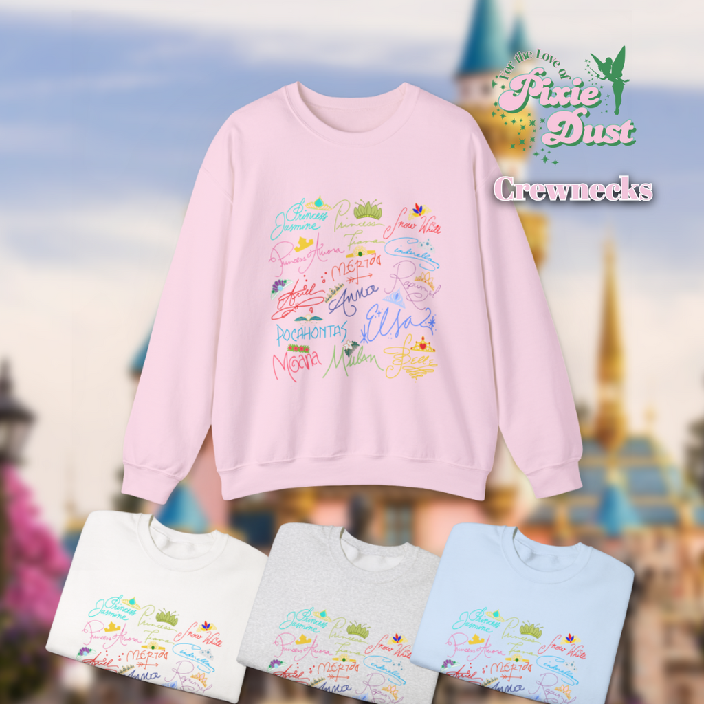Princess Autographs Inspired Unisex Heavy Blend Crewneck Sweatshirt