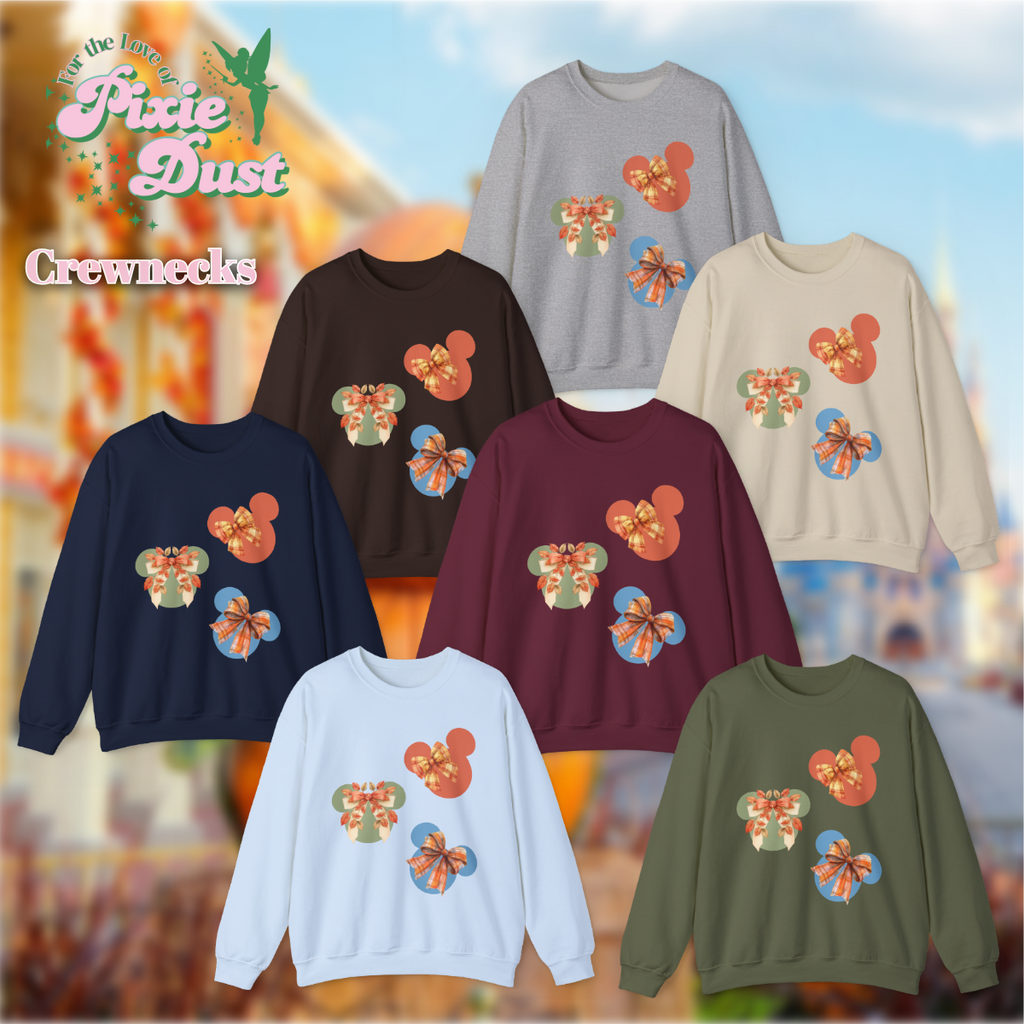 Autumn Mouse Heads Unisex Heavy Blend Crewneck Sweatshirt
