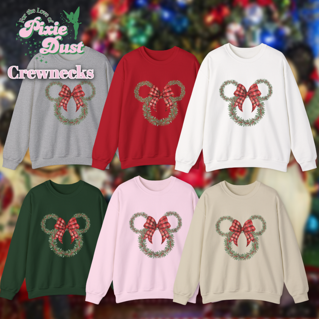 Christmas Wreath Inspired Unisex Heavy Blend Crewneck Sweatshirt