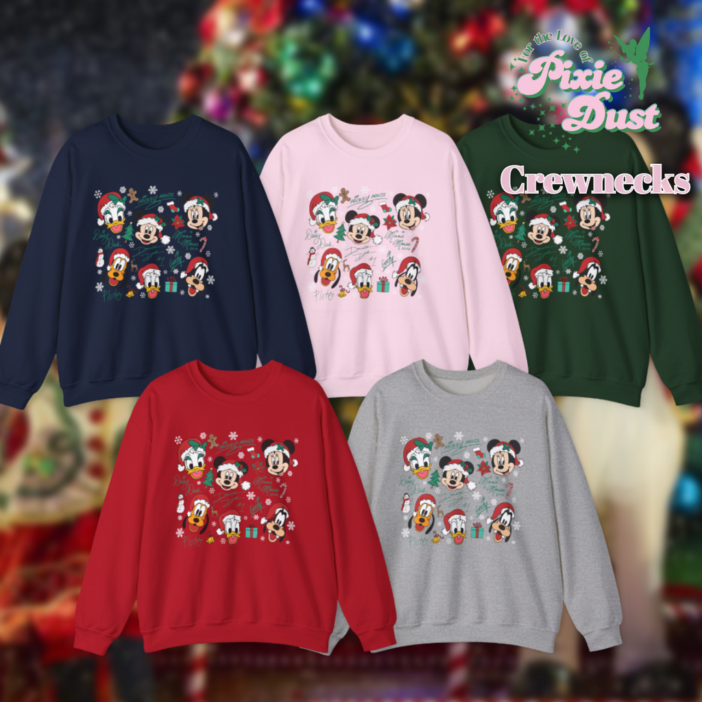 Christmas Sensational Six Autographs Inspired Unisex Heavy Blend Crewneck Sweatshirt