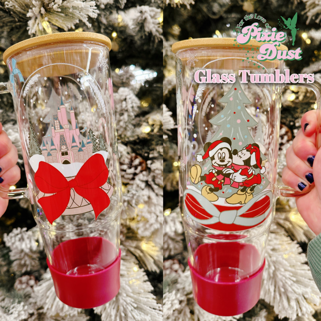 Holiday Season on Main Street USA Inspired 40 oz Glass Tumbler