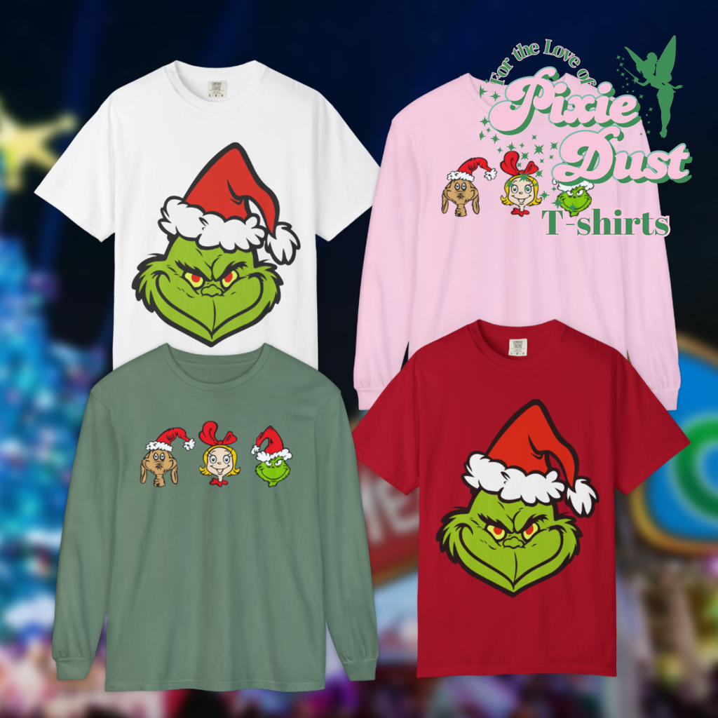 Green Character Christmas Garment-Dyed Comfort Color T-shirt
