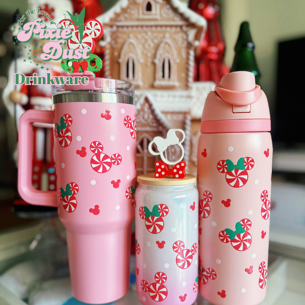 Peppermint Inspired Reusable Drinkware