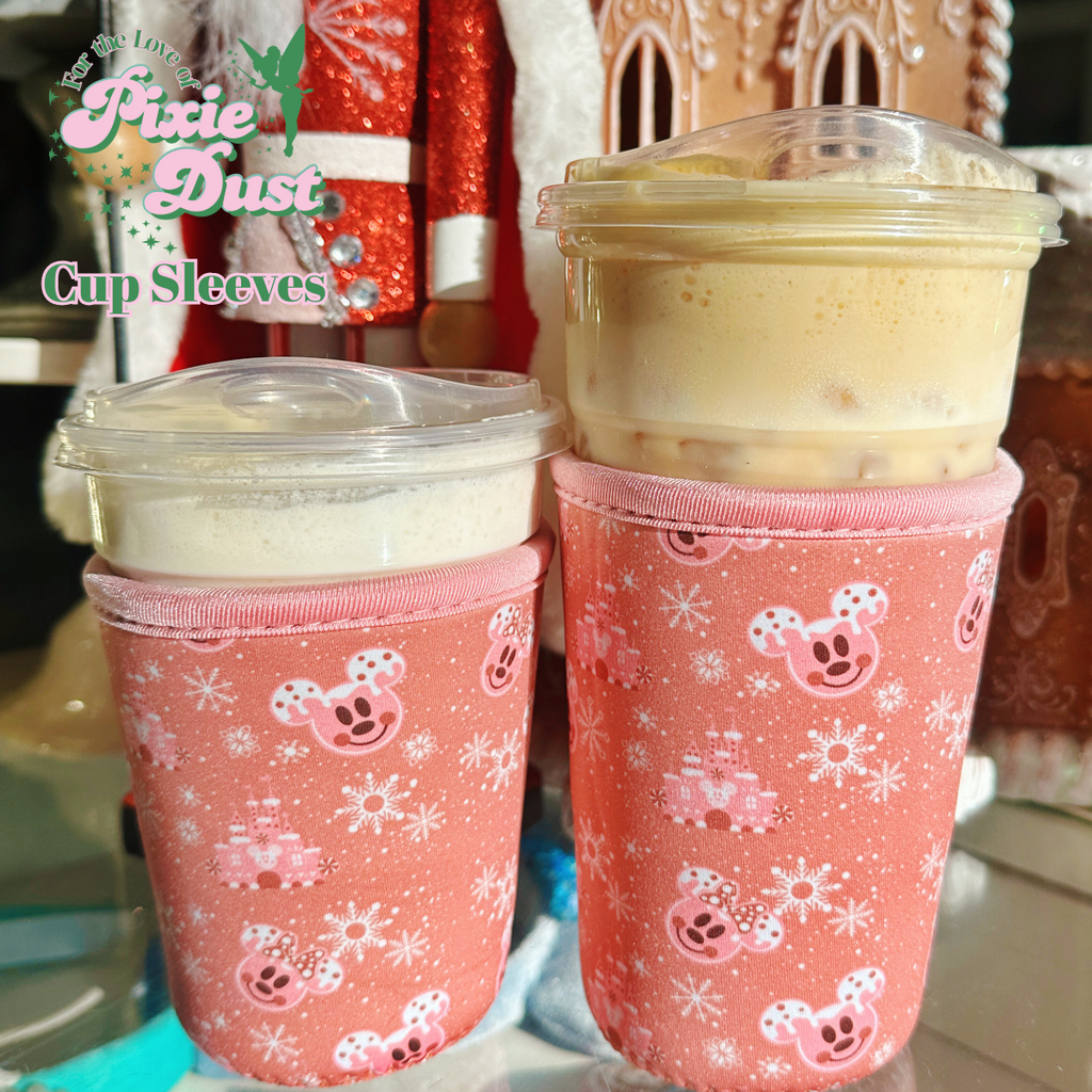 Ready to Ship Pink Gingerbread Cup Sleeves/Cozies