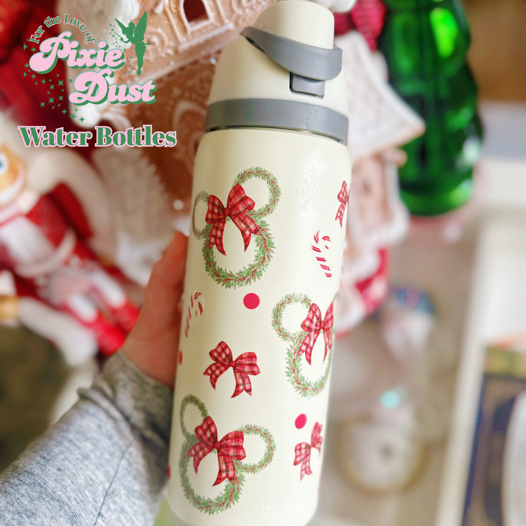 Wreaths Inspired 32 oz Water Bottle