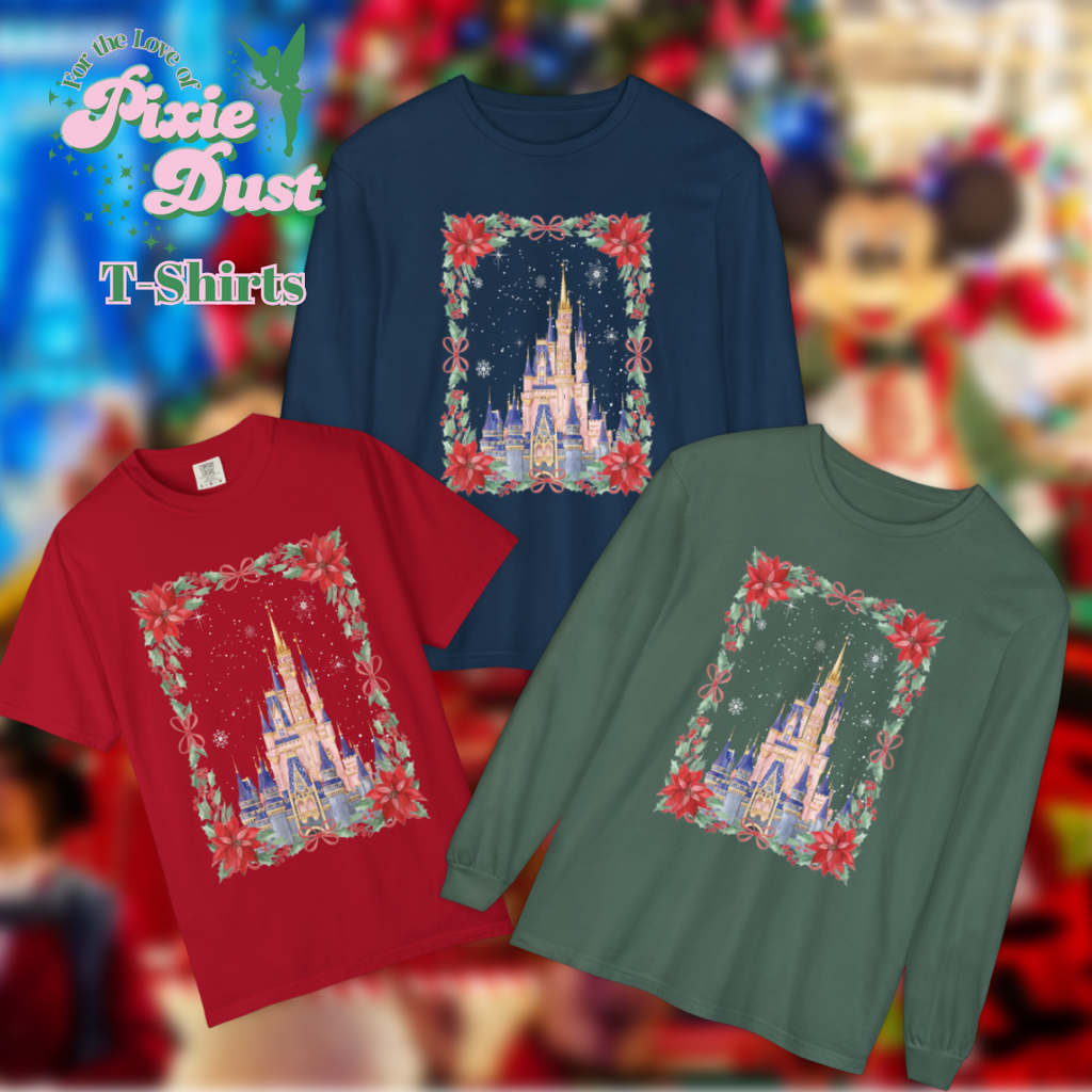Christmas Castle Inspired Unisex Garment-Dyed Comfort Color T-shirt