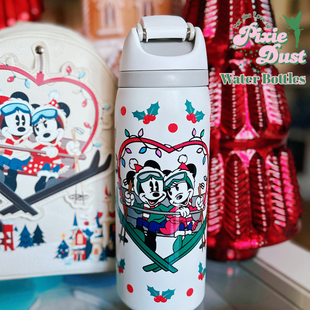 Skiing Inspired 32 oz Water Bottle