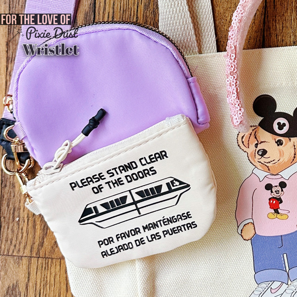 Please Stand Clear Monroail Inspired Dual Wristlets