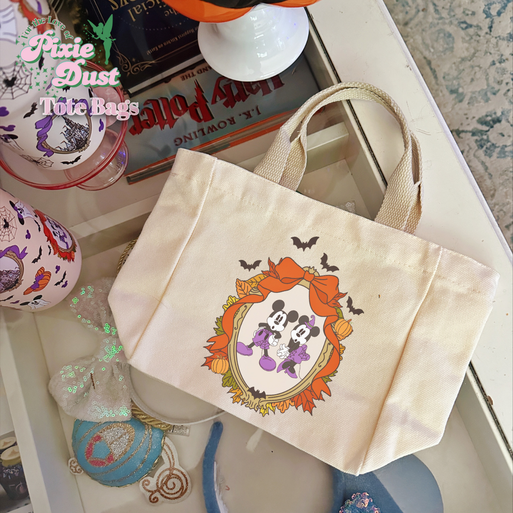 Spooky Times on Main Street: Mouse Couple Mini Tote Bag