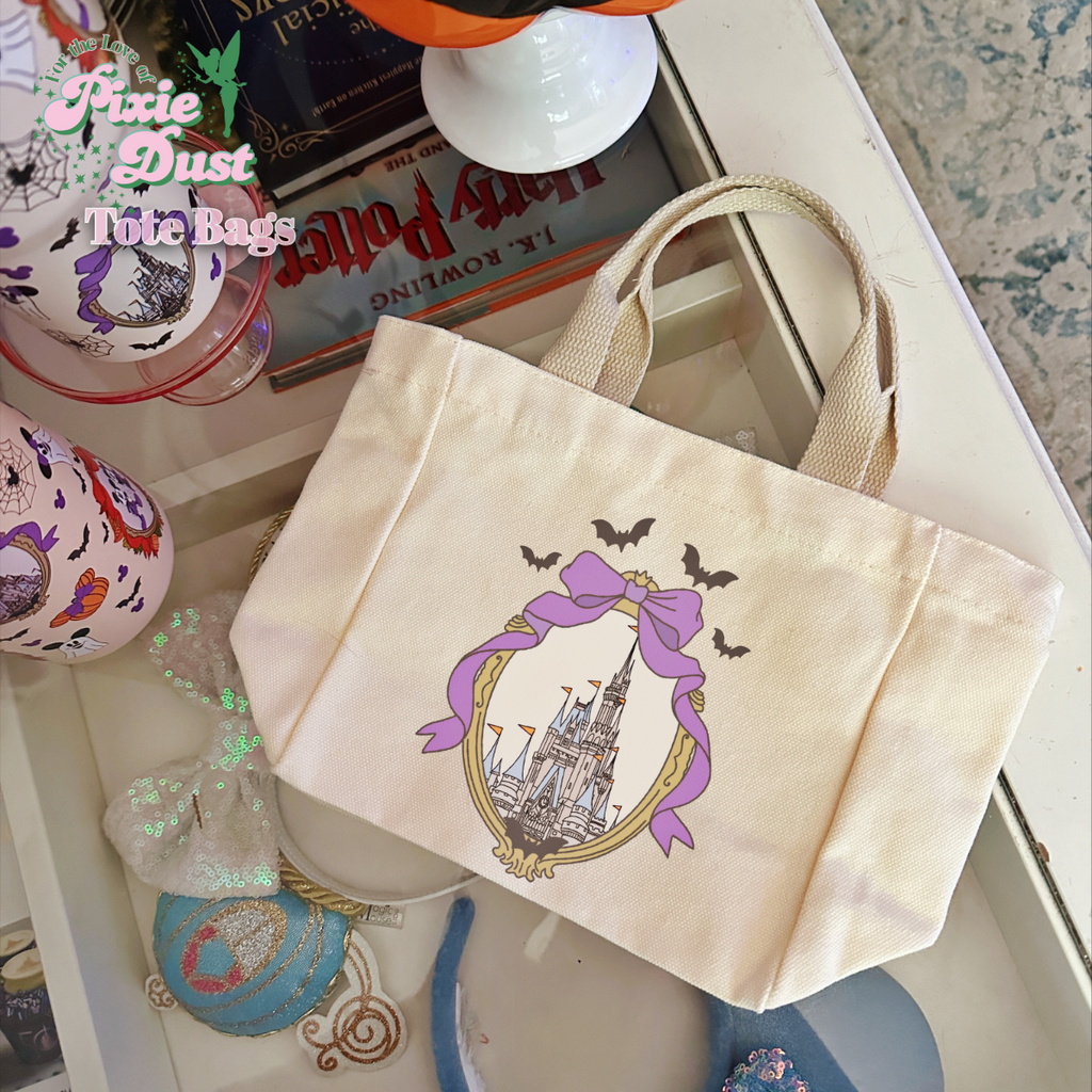 Spooky Times on Main Street: Castle Mini Tote Bag