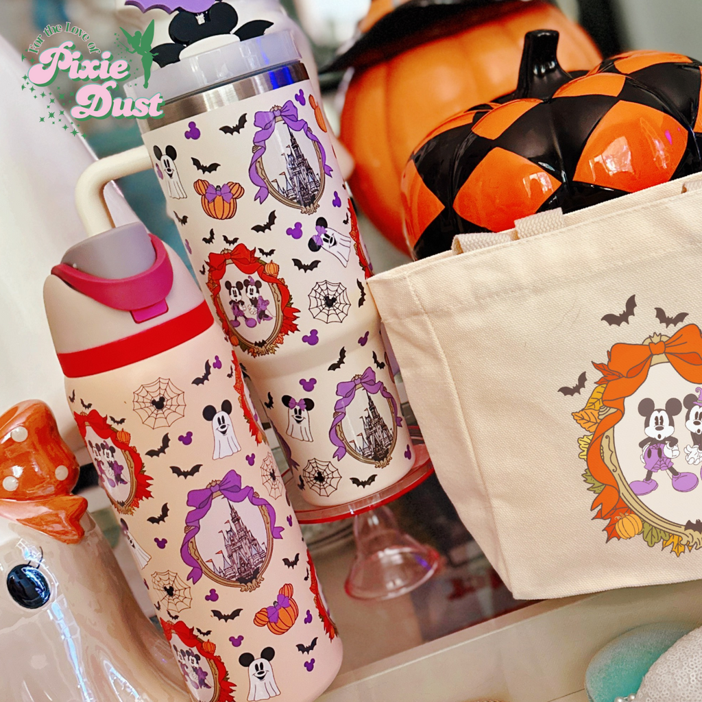 Spooky Times on Main Street Inspired 32 oz Water Bottle, 40 oz Tumbler or Bundle