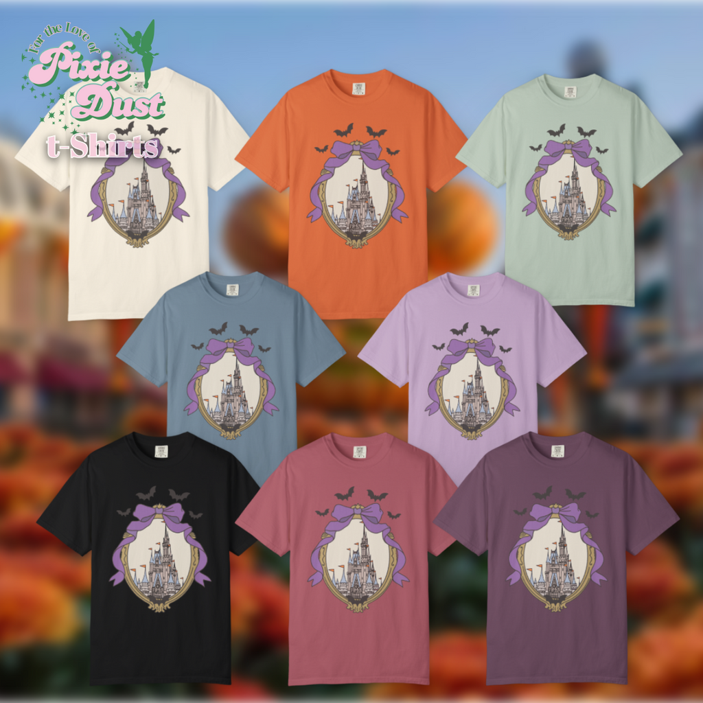 Spooky Times on Main Street: Castle Inspired Unisex Garment-Dyed Comfort Color T-shirt