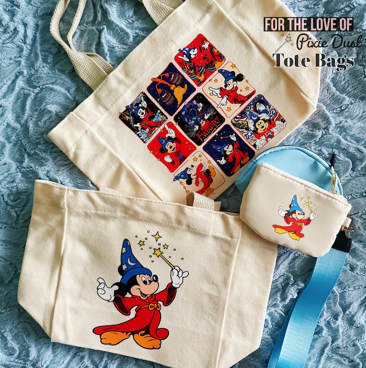 Sorcerer Mouse Designs Inspired Mini Tote Bags