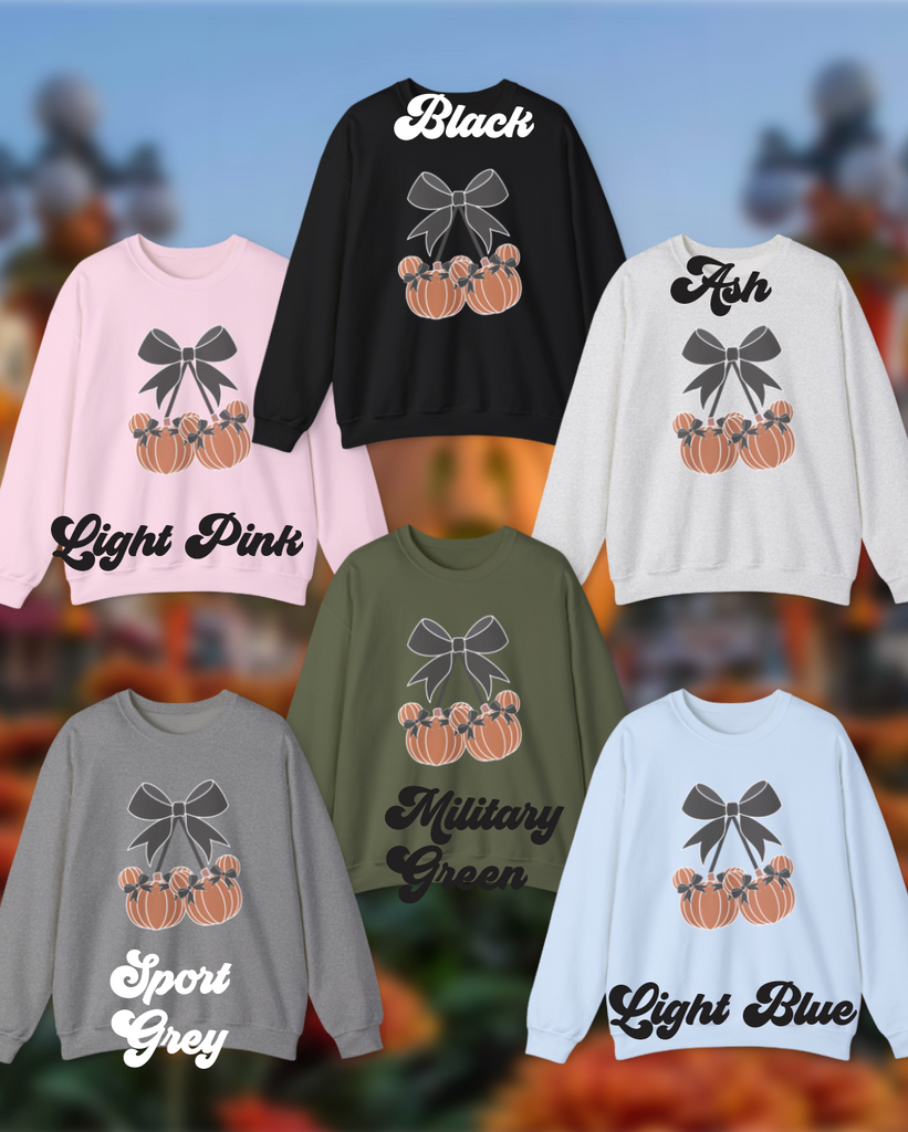 Pumpkin Cherry Inspired Unisex Heavy Blend Crewneck Sweatshirt