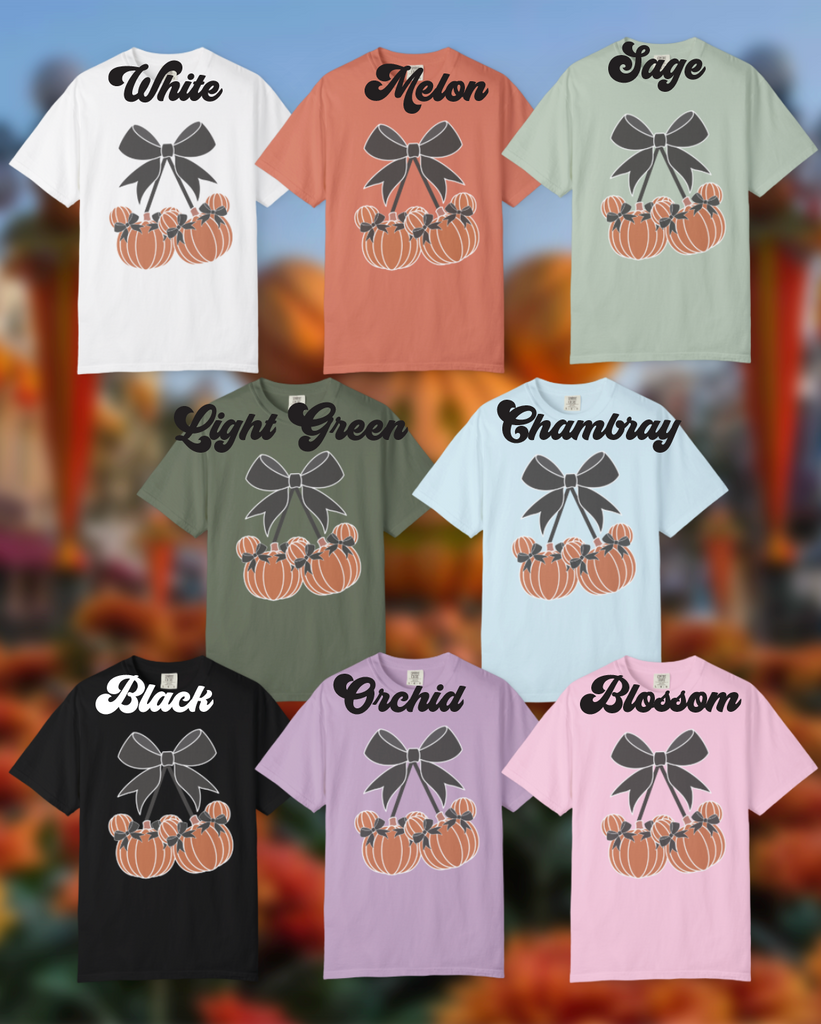 Pumpkin Cherry Inspired Unisex Garment-Dyed Comfort Color T-shirt