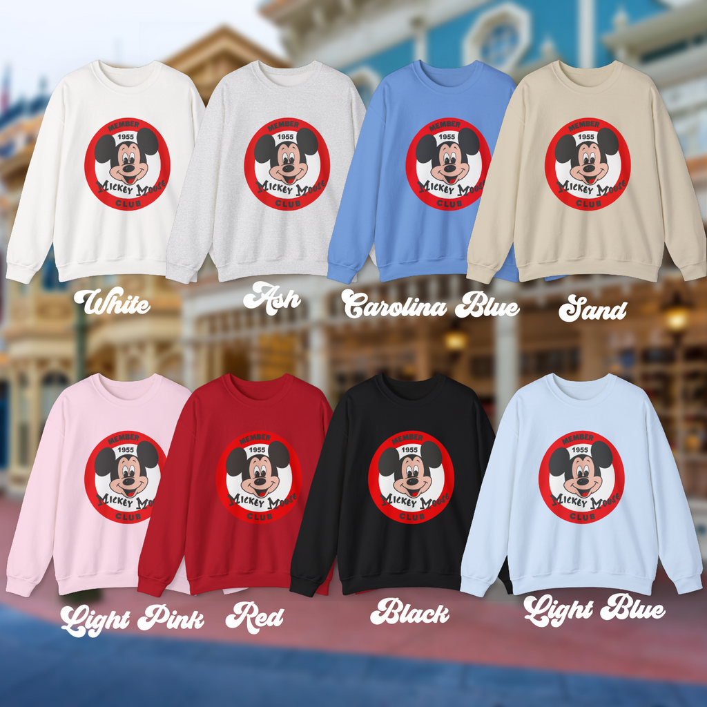 Mouse Club Inspired Unisex Heavy Blend Crewneck Sweatshirt