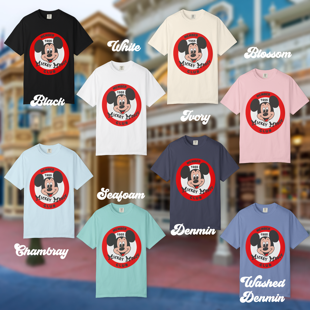 Mouse Club Inspired Unisex Garment-Dyed Comfort Color T-shirt