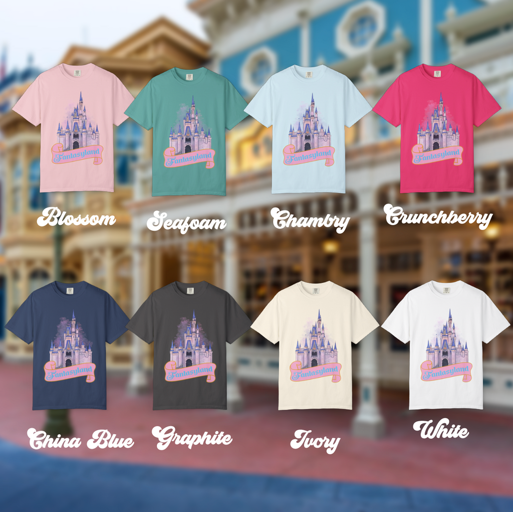 Fantasyland Inspired Unisex Garment-Dyed Comfort Color T-shirt