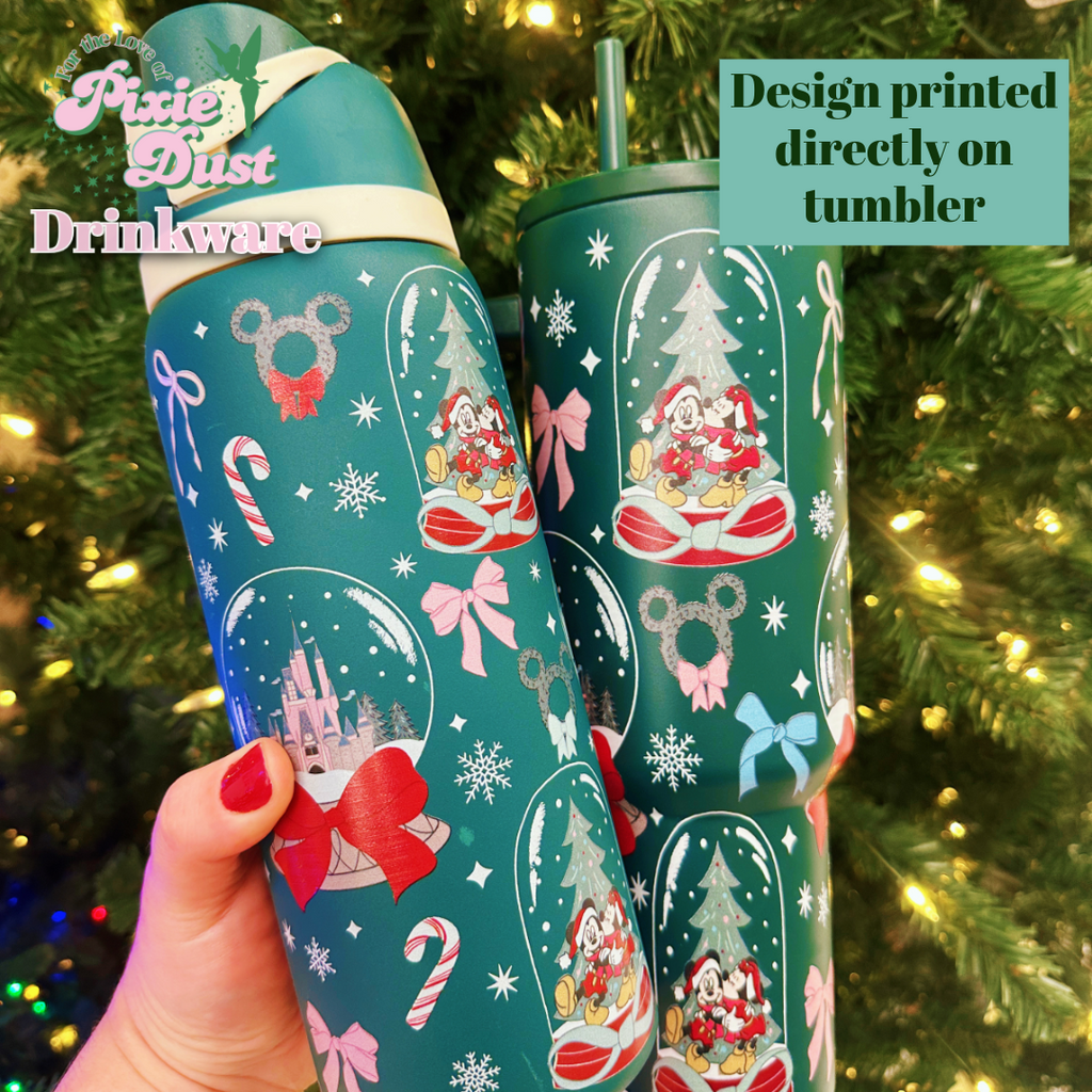 Holiday Season on Main Street Inspired 32 oz Water Bottle or 40 oz Tumbler
