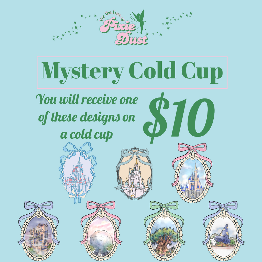 Mystery Coquette Design on Cold Cup