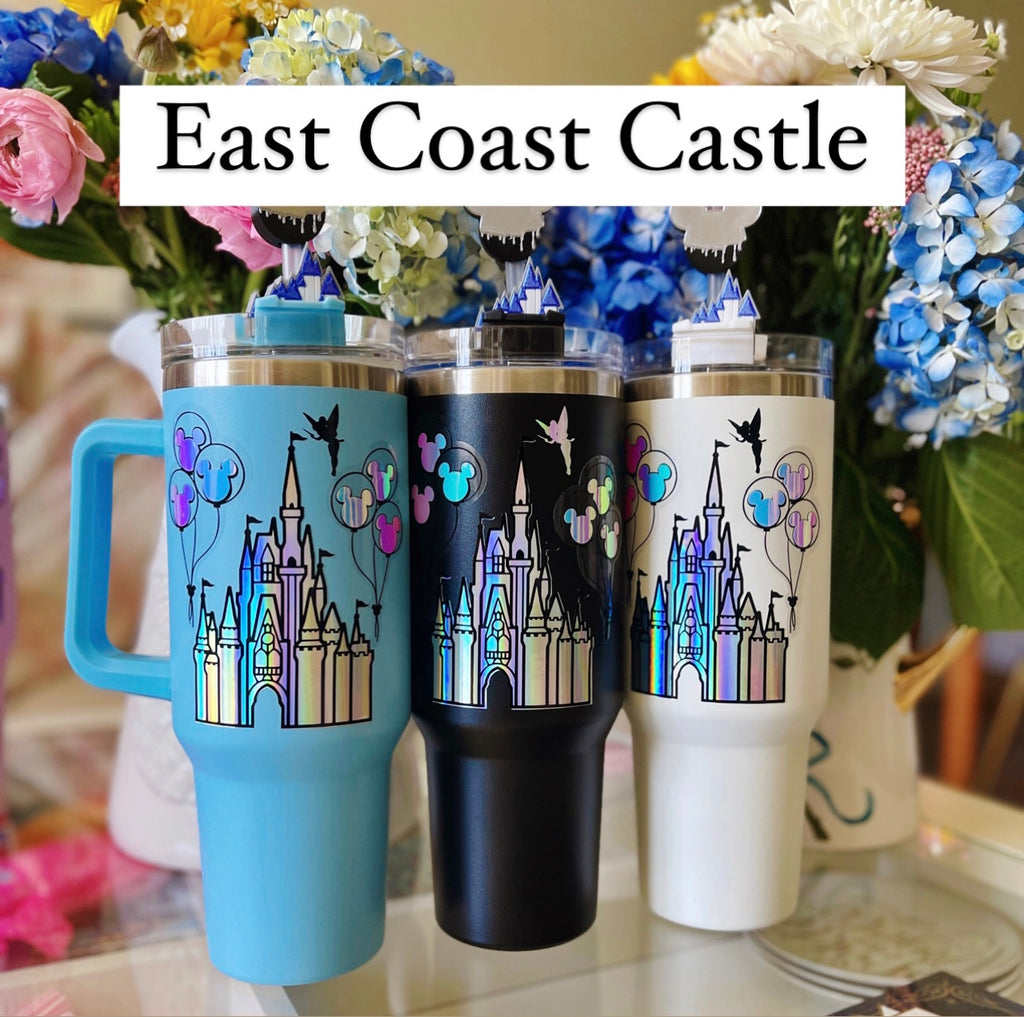 100th Anniversary Castle on 40 oz Quencher Inspired Stainless Steel Tumbler