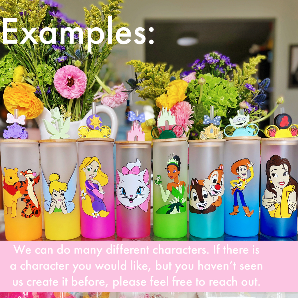 Custom Design 20 oz Glass Water Bottle