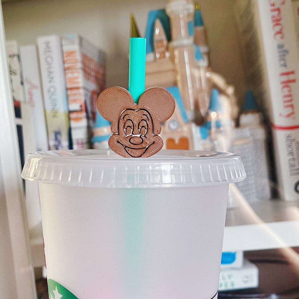 Mouse Ice Cream Inspired Straw Topper