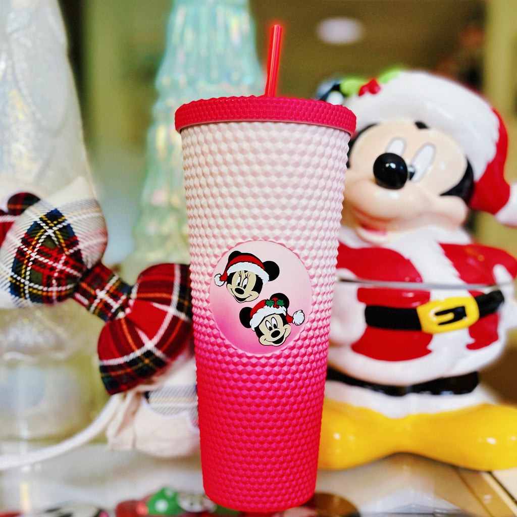 Santa Mouse Characters Inspired Studded Tumbler