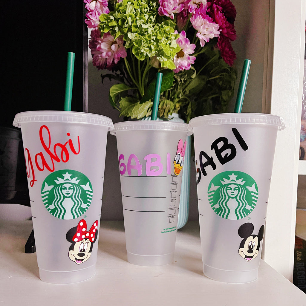 Name with Character Head Drinkware