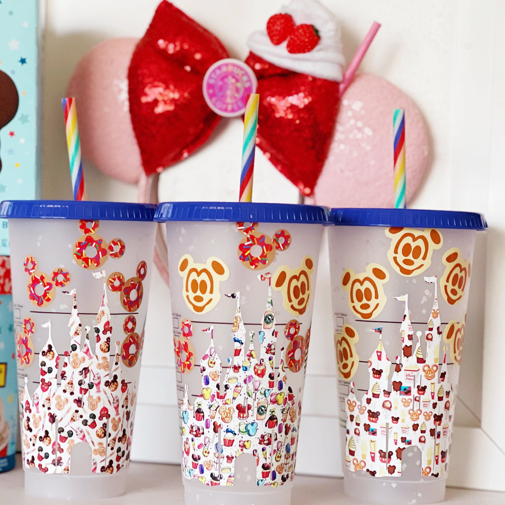 Snack Inspired Castle on Confetti Cold Cup