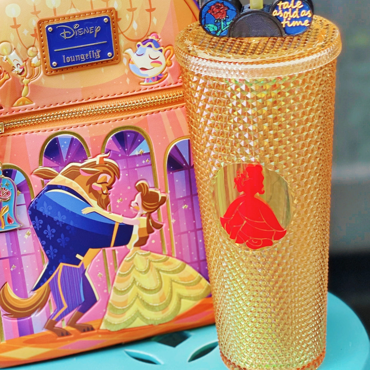 PREORDER Mermaid Princess Inspired Studded Tumbler w/ mystery Matching  Straw Buddy